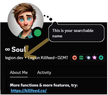 Discord searchable name example