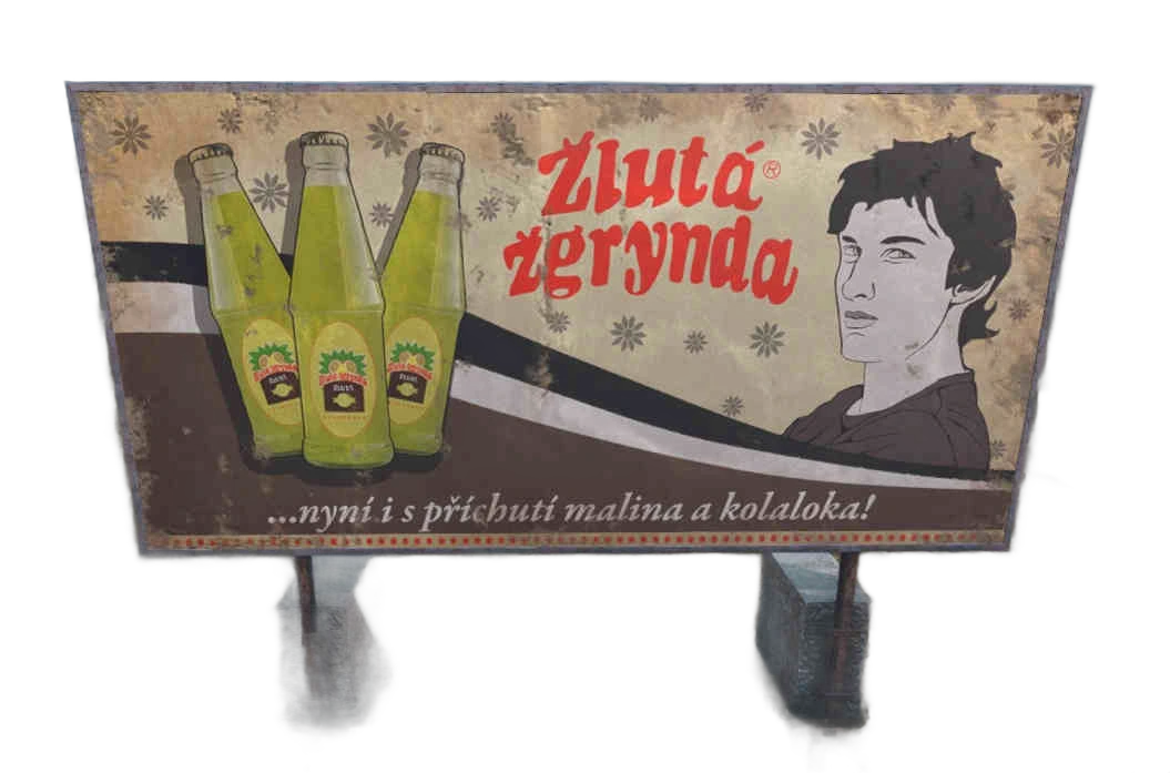 Land_Bilboard_zlute_zgrynda - Land Bilboard Zlute Zgrynda DayZ image
