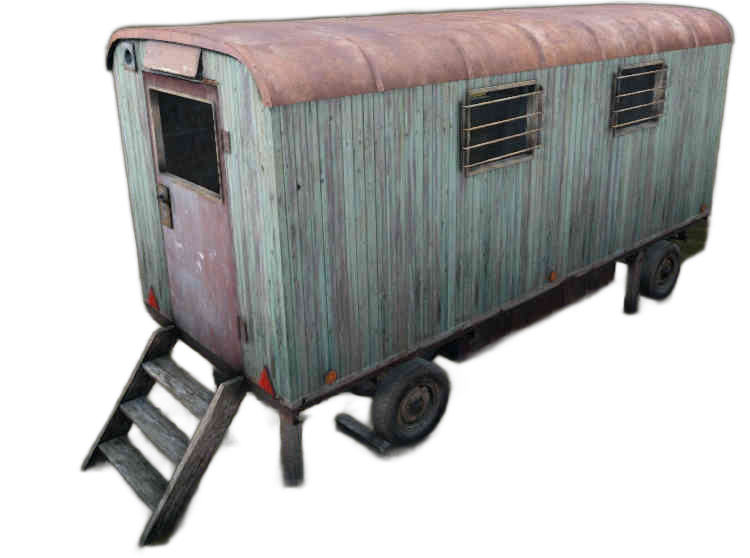 DayZ Land_Wreck_Caravan_WGreen - Land Wreck Caravan Wgreen image
