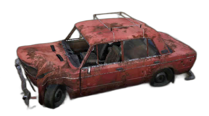 DayZ Land_Wreck_Lada_Red - Land Wreck Lada Red image
